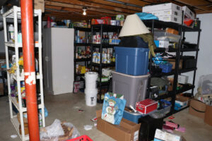 Cluttered basement