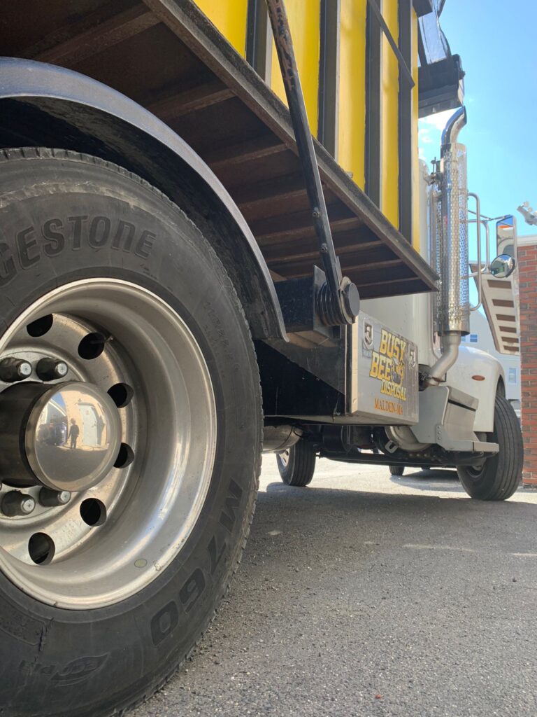 busy bee disposal truck wheel