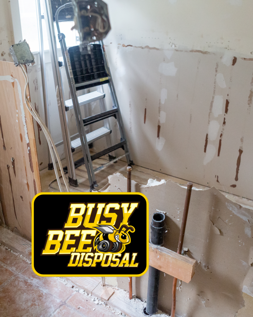 demolition services with ladder