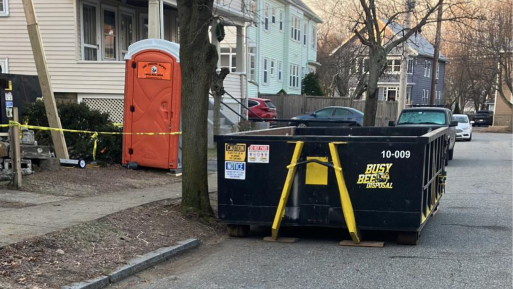 Busy Bee Company roll-off dumpster